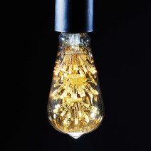 비츠온 LED ST64-G 가지형 에디슨램프 1.8W 눈꽃 인테리어 카페 매장 디자인전구