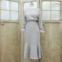 이힝 기모 머메이드 밴딩 나그랑 롱원피스