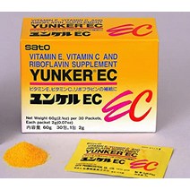 Sato Yunker 비타민 E & C 서플리먼트 30개, 1개