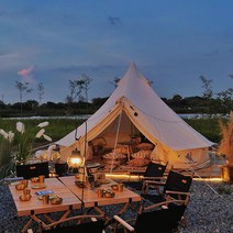 몽골텐트 굴뚝 농막 캠핑 이동식 캐노피 게르 쉘터, 3m TC 면 유르트