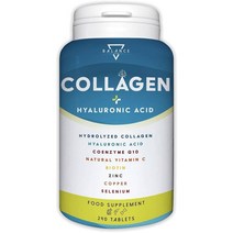 BALANCE FEEL YOUR SELF 가수분해 콜라겐 2000MG - 240정 |보충제|히알루론산 코엔자임 Q10 비타민 C 비오틴 아연 함유 피부 뼈 관절, 4개
