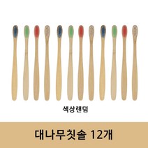 대나무칫솔 친환경 부드러운 미세모 우드 나무 칫솔 제로웨이스트 10+2, 10+2개, 화이트