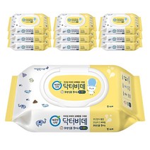 깨끗한나라 닥터비데 키즈 캡형 46매 10팩 어린이 아기 유아 화장실용 비데 물티슈, 46개입 10개