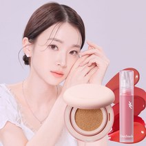 트와터치 실키 쿠션+픽싱 립 틴트 세트, 21호, 03 얼루어 플럼