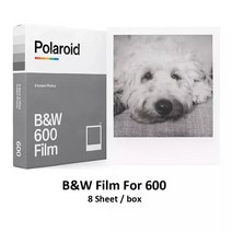 오리지널 폴라로이드 600b amp w컬러 필름 즉석 인화지 8매 폴라로이드 636 637 640 660 onestep2 plus instax 왔어요, 흑백 필름