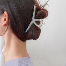 집게핀 모음 꼬임 투명 삼각 헤어 [도매기프트]크리스탈 일자 사각 올림머리, 선택_크리스탈 꽈빼기핀