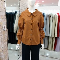 제이제이지고트 볼륨 스모킹 소매 블라우스 GKAA0BL82