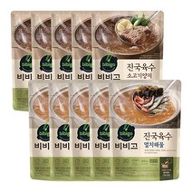 [CJ] 비비고 진국육수 소고기양지500G 5개 +멸치해물500G 5개