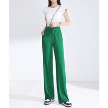 여자여자몰 실키 아이스일자와이드팬츠 라인슬렉스팬츠 찰랑플리츠바지 데일리
