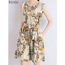바디프로필컨셉 하이레그 여름 점프 수트 ZANZEA여성 슈트 플로랄 프린트 o넥 민소매 롬퍼 보헤미안 패션 캐주얼 홀리데이 비치 루즈핏 벨트 숏 팬츠