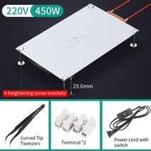 luxianzi aluminium led remover bga desoldering station ptc 발열 플레이트 preheating lcd 스트립 칩 수리 온도 조절기 가열, 450w-lxz921066b, 110v 또는 220v