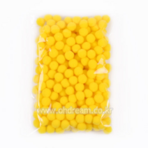 솜방울 폼폼이 털방울, 1봉, 뿅뿅이 15mm 노랑 250입