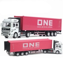 자전거트레일러 1:50 컨테이너 트럭 운송 대형 세미 트레일러 합금 장난감 자동차 모델, 18 12 no box