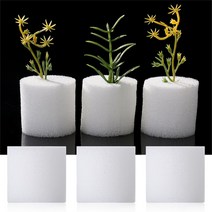수경재배키트 무토양 수경 야채 보육 냄비 스폰지 꽃 씨앗 재배 시스템 트레이 10 개 50, 18 white 50mm-50pcs