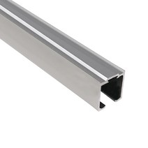 천정설치용 신형 EM201레일 4M(80kg이하용) _미닫이문부속 슬라이딩문부속 하부가이드 슬라이딩레일 행거레일 슬라이딩도어레일 댐핑레일 천정설치 벽면설치 포켓도어