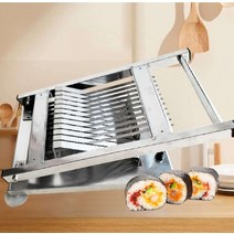 김밥절단기 커팅 김밥써는기계 안전한 알바 커터기, 10조각