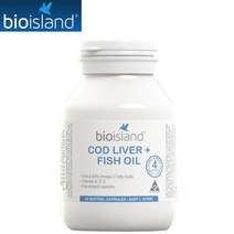 뉴질랜드 Bio Island 대구간유 피쉬오일 Cod Liver + Fish Oil 90캡슐
