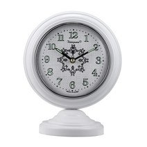 무소음 야광 양면 탁상시계 TS-816 B, 화이트