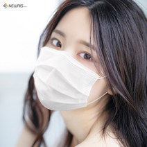 일회용 얇은 시원한 여름용 귀안아픈 숨쉬기편한 덴탈마스크, 50매, 2개