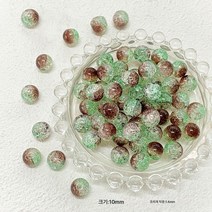 5PCS 월하무죽옥쇄감빙렬폭화유리유리원구슬 DIY 핸드메이드 비즈 목걸이 팔찌, 색깔4, 1 조각