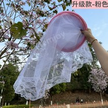 답답안녕 침대 원터치 헤드 텐트 모기장 1인용, 핑크 L