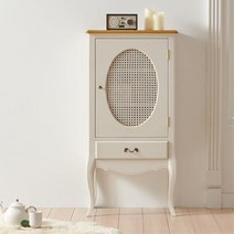 로마룸 프렌치 아이보리 거실 높은 라탄협탁 20대여성