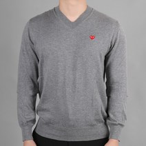 [꼼데가르송] [매니아온] 미니 레드와펜 브이넥 니트 AZ N052 051 4