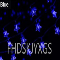 조명 USB/배터리 3M/5M/10M 스타 라이트 LED 화환 요정 문자열 야외 램프 크리스마스 웨딩 파티 룸 장식, [01] Blue, [06] USB-10M 80LEDs