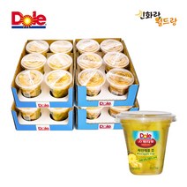 dole 후룻컵 파인애플 198g, 1box, 컵 파인애플4팩(총24개)