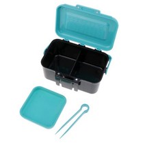 배전반 커넥터 센서 3단 반도체 스위치 통기성 낚시 도구 상자 레드 웜 루어 허리 가방 파란색과 검정색