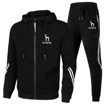 트레이닝복 가을 겨울 인쇄 tracksuit 정장 지퍼 + 바지 2 조각