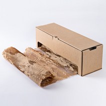 디스펜서 친환경 종이에어캡 종이완충재 뽁뽁이 페이퍼 랩 포장지 완충제 롤, 07_2580_크라프트1롤(30cmx250m)