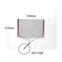 12V 24V 전기 난방 필름 패드 열 탄소 섬유 원적외선 히터 랩 애완 동물 재킷 조끼 장갑 양말 바지 벨트 옷, [01] 12V, [06] 160x110mm