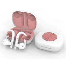 PIUJJA 이어클립형 무선 블루투스이어폰 T22, 핑크색