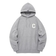 커버낫 남성 후드티 C 로고 후디 멜란지 그레이