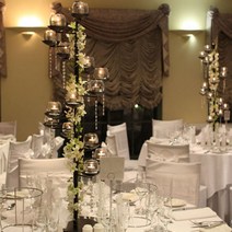 엠에스소품세상 나선형 유리 홀더캔들 센터피스캔들 4305, 화이트