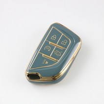 엠에스지 캐딜락 TPU 키케이스 스마트 차키 전화번호링 키링 XTS XT5, 신형키커버블루