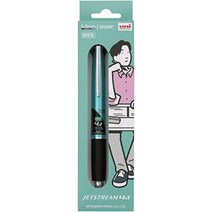 UNI 샤프 유니 볼팬 제트스트림 한정판 에디션 4색 볼펜 + 0.5mm 샤프 선물 패키지 올리브그린, 민트그린