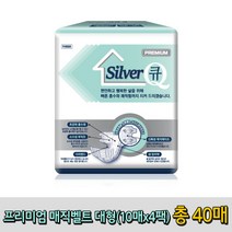 실버큐 성인용기저귀 매직벨트 대형(10매x8팩)