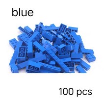 레고 호환 작은 입자 블록 퍼즐 인터리브 장난감용 레고 벌크 DIY 기본 벽돌과 호환 가능, 07 blue-100pcs