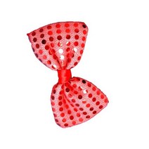 여자 남자 LED 스팽글 재즈 모자 라이트 페도라 중절모 넥타이 생일 입학 크리스마스 선물 네온 파티 바 결혼식 웨딩 의상 Navidad, Children, bow 레드