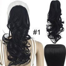 포니테일 TOPREETY 합성 머리 내열성 90gr 물결 모양의 발톱 클립 인포니 테일 헤어 익스텐션 CP-222, 01 Wavy 14 inches, 08 8