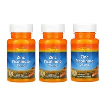 톰슨스 아연 징크 피콜로네이트 25mg 60정 3팩 Thompson Zinc Picolinate