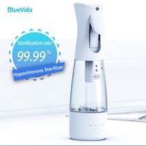 알카리 이온수기 수소발생기 알칼리 휴대용 물병 활성산소 제거 Bluevida 가정용 소독 물 발생기/살균기 99.99% 박테리아 1400 mAh 3 단계 농도 이온화 이온