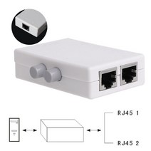 랜 선 poe 테스터기 시험기 네트워크 미니 2 포트 AB 수동 네트워크 공유 스위치 박스 2In 1/1In2 RJ45 네, 한개옵션0