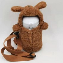 파우치 주머니 가방 곰돌이 물병스트랩 텀블러 물통 스트랩 물병커버 보틀, 곰돌이 텀블러백