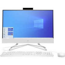 HP 22 올인원 데스크탑 AMD Athlon Silver 3050U 프로세서 Radeon 그래픽 4GB RAM 256GB SSD Windows 11 Home, 8기가바이트 램   256기가바이트 솔리드 스테이트 드