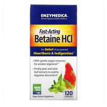 Enzymedica Betaine 베타인 1300mg 120캡슐 1개