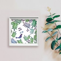 수재샵 북유럽BIRD시리즈 (라운드 2.8mm 3D 가로 30cm X 세로 30cm) 보석십자수, 북유럽 BIRD 2