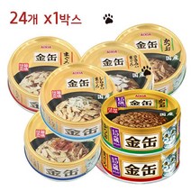아이시아 금관 오리지널 캔 고양이 간식, 24개, 15세이상 참치